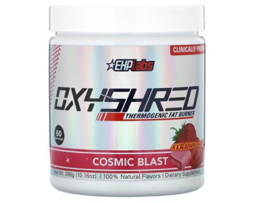 EHPlabs, OxyShred, Thermogenic Fat Burner, Cosmic Blast, Strawberry, 10.16 oz (288 g)