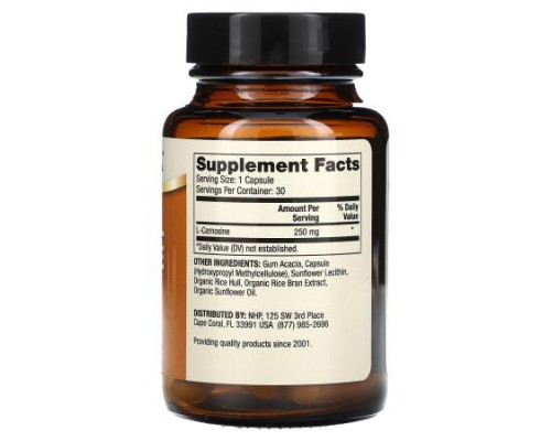 Dr. Mercola, Liposomal Carnosine, 250 mg , 30 Capsules Dr. Mercola, Liposomal Carnosine, 250 mg , 30 Capsules