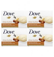 Dove, Beauty Bar Soap, Shea Butter &  Vanilla, 2 Bars, 3.75 oz (106 g) Each