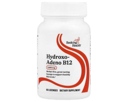 Seeking Health, Hydroxo-Adeno B12, 2,000 mcg, 60 Lozenges Seeking Health, Hydroxo-Adeno B12, 2,000 mcg, 60 Lozenges