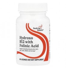 Seeking Health, Hydroxo B12 With Folinic Acid, 60 Lozenges
