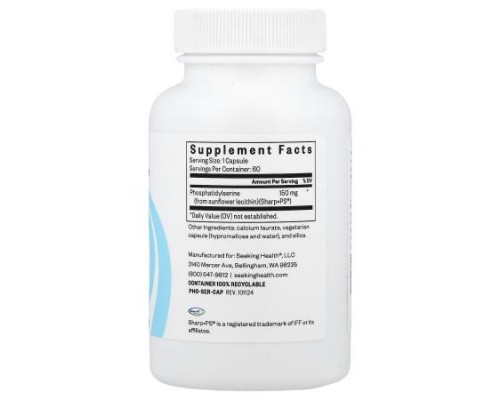 Seeking Health, Phosphatidyl Serine, 150 mg, 60 Capsules Seeking Health, Phosphatidyl Serine, 150 mg, 60 Capsules