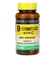 Mason Natural, B-Complex With C, 100 Capsules