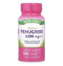 Nature's Truth, Fenugreek, 100 Quick Release Capsules (1,000 mg per Capsule)