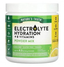 Nature's Truth, Electrolyte Hydration + B Vitamins, Powder Mix, Lemon, 4.3 oz (121 g)