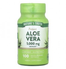 Nature's Truth, Aloe Vera, 5,000 mg, 100 Quick Release Softgels