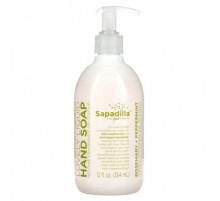 Sapadilla, Lovely Liquid, Hand Soap, Rosemary + Peppermint, 12 fl oz (354 ml)