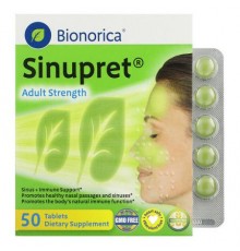 Bionorica, Sinupret, Adult Strength, 50 Tablets
