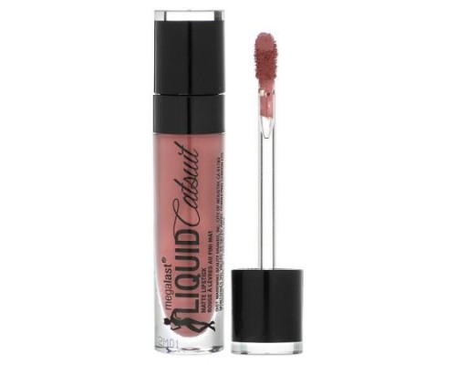wet n wild, MegaLast, Liquid Catsuit, Matte Lipstick, 924B Rebel Rose, 0.21 oz (6 g)