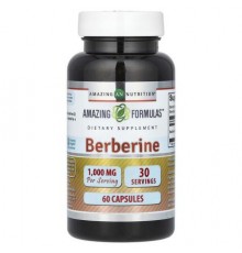 Amazing Nutrition, Berberine, 60 Capsules (500 mg per Capsule)