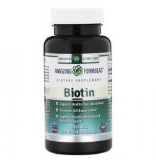 Amazing Nutrition, Biotin, 10,000 mcg, 100 Veggie Capsules