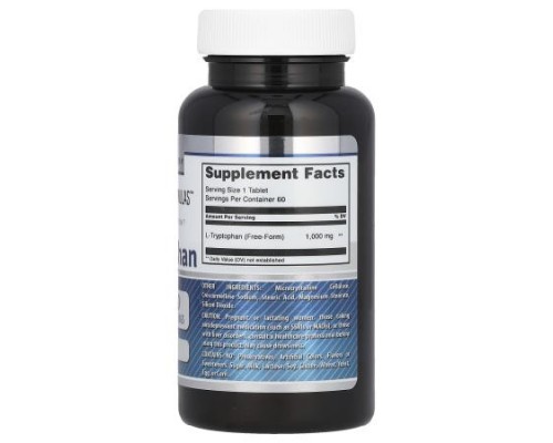 Amazing Nutrition, L-Tryptophan, 1,000 mg, 60 Tablets Amazing Nutrition, L-Tryptophan, 1,000 mg, 60 Tablets