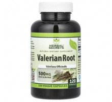 Herbal Secrets, Valerian Root, 500 mg, 120 Veggie Capsules
