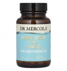Dr. Mercola, Hair, Skin and Nails, 30 Capsules