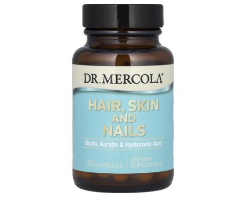 Dr. Mercola, Hair, Skin and Nails, 30 Capsules Dr. Mercola, Hair, Skin and Nails, 30 Capsules