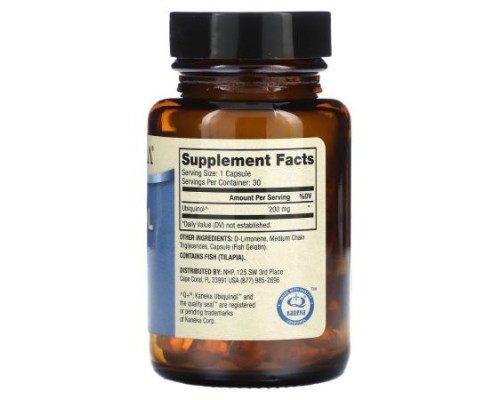 Dr. Mercola, Ubiquinol, 200 mg, 30 Capsules Dr. Mercola, Ubiquinol, 200 mg, 30 Capsules