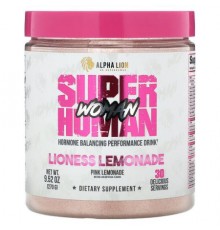 ALPHA LION, SuperHuman Woman, Lioness Lemonade, Pink Lemonade, 9.52 oz (270 g) (Discontinued Item)