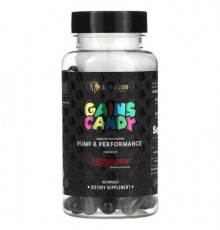 ALPHA LION, Gains Candy, Nitrosigine, 63 Capsules (500 mg per Capsule)