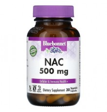 Bluebonnet Nutrition, NAC, 500 mg, 30 Vegetable Capsule