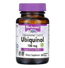 Bluebonnet Nutrition, CellularActive CoQ10, Ubiquinol, 100 mg, 30 Vegetarian Softgels
