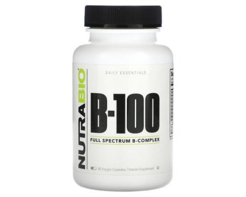 NutraBio, B-100, 90 Veggie Capsules NutraBio, B-100, 90 Veggie Capsules