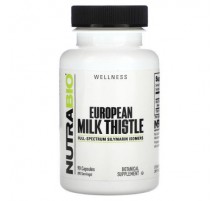 NutraBio, European Milk Thistle, 90 Capsules (241 mg per Capsule)