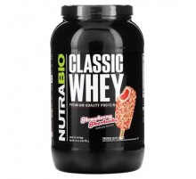 NutraBio, Classic Whey Protein, Strawberry Shortcake, 2 lb (907 g)