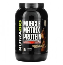NutraBio, Muscle Matrix Protein, Dutch Chocolate, 2 lb (907 g)