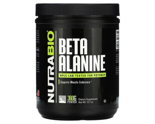 NutraBio, Beta Alanine, 12.7 oz NutraBio, Beta Alanine, 12.7 oz