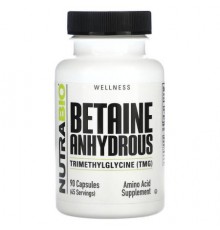NutraBio, Betaine Anhydrous, 90 Capsules (500 mg per Capsule)