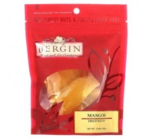 Bergin Fruit and Nut Company, Mangos, Dried Slices, 4.5 oz (127 g)