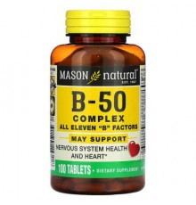 Mason Natural, B-50 Complex, 100 Tablets