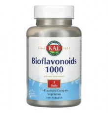 KAL, Bioflavonoids 1,000, 100 Tablets