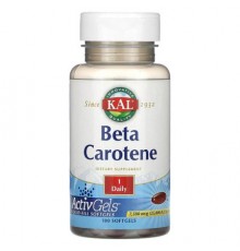 KAL, Beta Carotene, 7,500 mcg (25,000 IU), 100 Softgels