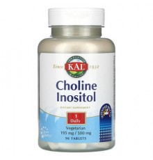 KAL, Choline Inositol, 90 Tablets