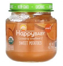Happy Family Organics, Happy Baby, Stage 1, Sweet Potatoes, 4 oz (113 g)