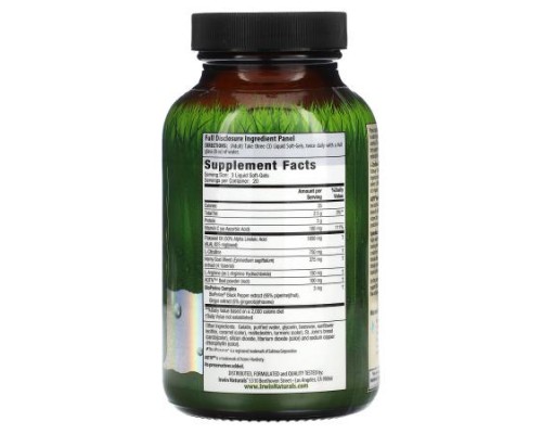 Irwin Naturals, L-Citrulline + L-Arginine, Booster for Men, 60 Liquid Soft-Gels Irwin Naturals, L-Citrulline + L-Arginine, Booster for Men, 60 Liquid Soft-Gels