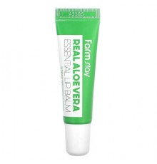 Farmstay, Real Aloe Vera Essential Lip Balm, Extremely Moisturizing Lip Essence, 0.35 oz (10 g)
