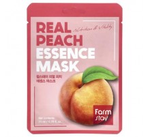 Farmstay, Real Peach Essence Beauty Mask, 1 Sheet, 0.78 fl oz (23 ml)
