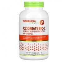 NutriBiotic, Immunity, Ascorbate Bio-C, Vitamin C with Bioflavonoids and Minerals, 16 oz (454 g)