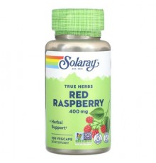 Solaray, True Herbs, Red Raspberry, 400 mg , 100 VegCaps