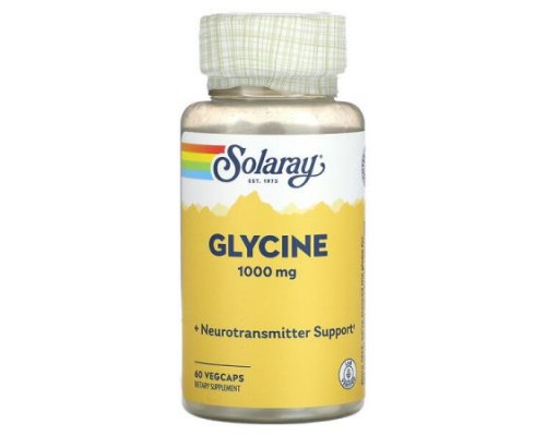Solaray, Glycine , 1,000 mg , 60 VegCaps