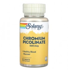 Solaray, Chromium Picolinate, 500 mcg, 60 Tablets