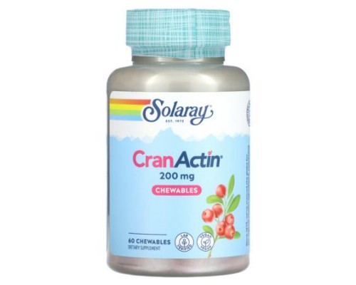 Solaray, CranActin, Chewables, 200 mg, 60 Chewables