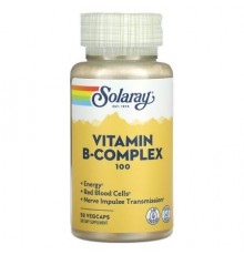 Solaray, Vitamin B-Complex 100, 50 VegCaps