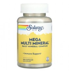 Solaray, Mega Multi Mineral, 100 Capsules
