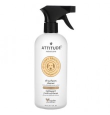 ATTITUDE, Furry Friends, Natural Pet Care, All-Surfaces Cleaner, Lavender, 16 fl oz (473 ml)