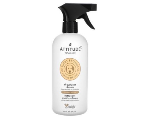 ATTITUDE, Furry Friends, Natural Pet Care, All-Surfaces Cleaner, Lavender, 16 fl oz (473 ml) ATTITUDE, Furry Friends, Natural Pet Care, All-Surfaces Cleaner, Lavender, 16 fl oz (473 ml)