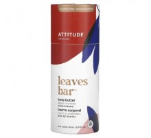 ATTITUDE, Leaves Bar, Body Butter, Sandalwood, 2.87 fl oz (85 ml)