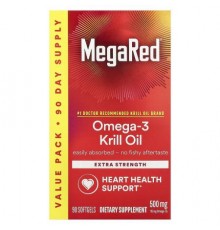 Schiff, MegaRed®, Omega-3 Krill Oil, Extra Strength, 500 mg, 90 Softgels
